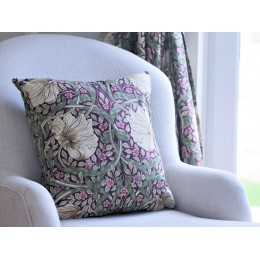 William Morris Pimpernel Aubergine Square Filled Cushions - Prices start for 2